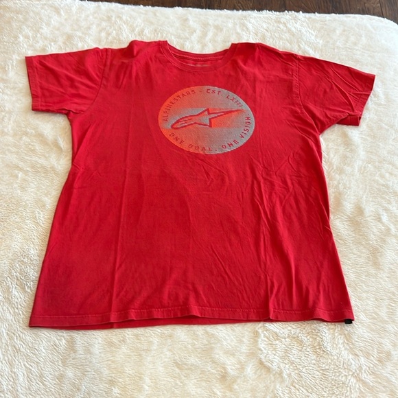 Alpine Stars Red T-Shirt large - Picture 1 of 6